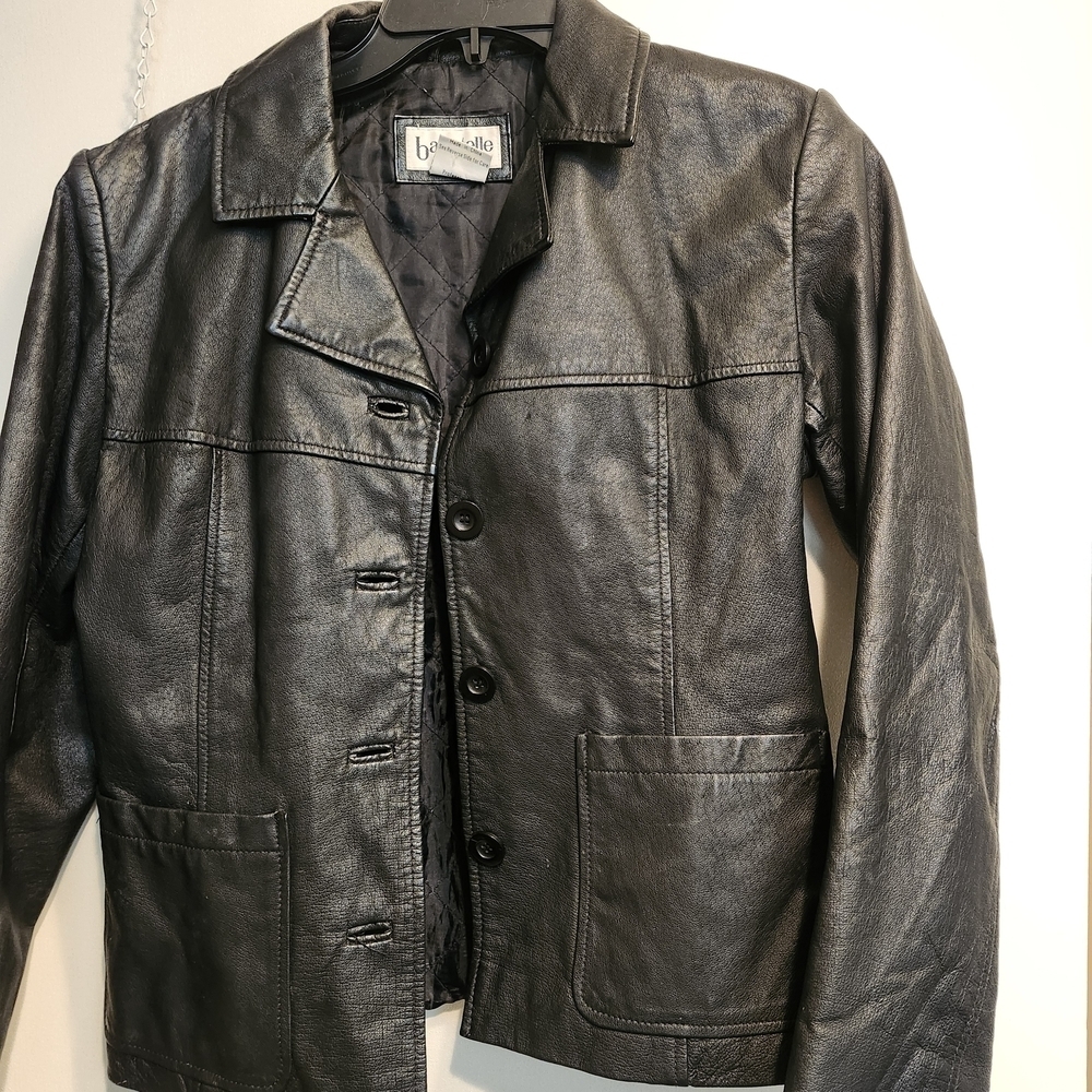 Bagatelle Charcoal Leather Jacket